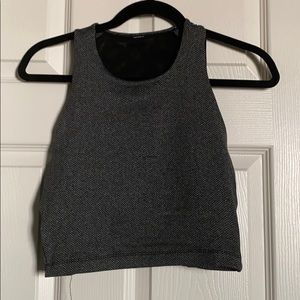 Cropped workout top